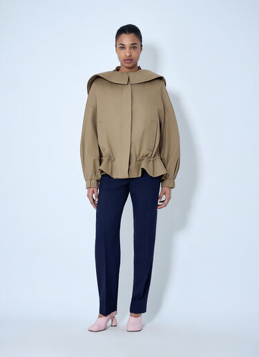 LN-CC® - Dries Van Noten: Structured Collar Jacket - Camel Dries Van Noten Structured Collar Jacket Camel dvn0264021