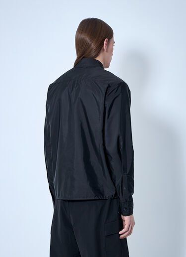 LN-CC® - Moncler: Zip-Up Shirt - Black Moncler Zip-Up Shirt Black mon0160016