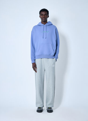 LN-CC® - Awake NY: Logo Motif Hooded Sweatshirt - Blue Awake NY Logo Motif Hooded Sweatshirt Blue awk0160002