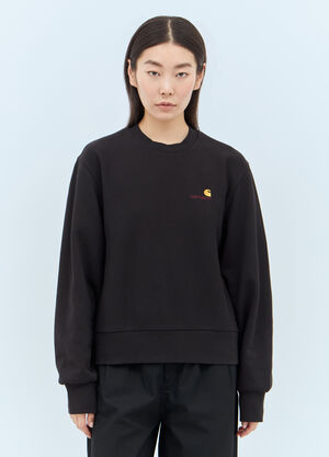 Carhartt WIP American Script Sweatshirt Black wip0257005