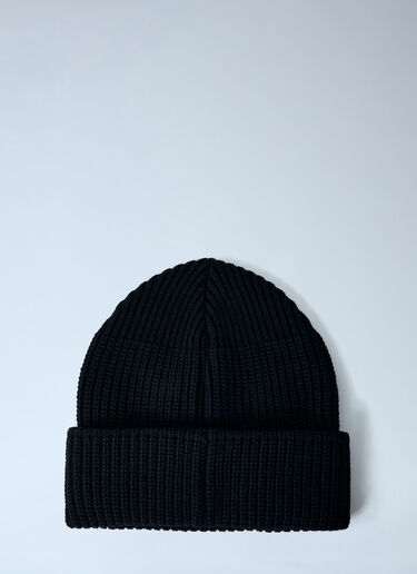 LN-CC® - Vivienne Westwood: Logo Motif Beanie Hat - Black Vivienne Westwood Logo Motif Beanie Hat Black vvw0162010