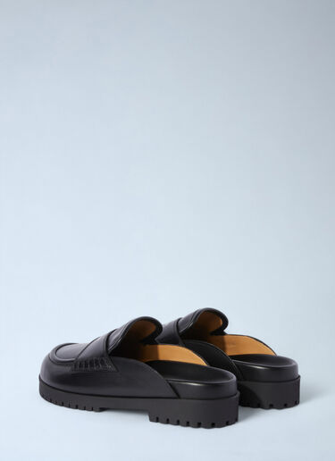 LN-CC® - Off-White: O Slip-On Loafers - Black Off-White O Slip-On Loafers Black ofw0260036