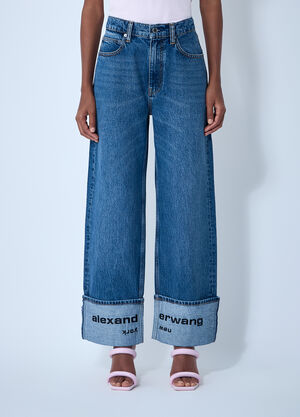 LN-CC® - Alexander Wang: Embroidered Jeans - Denim Alexander Wang Embroidered Jeans Denim awg0261032