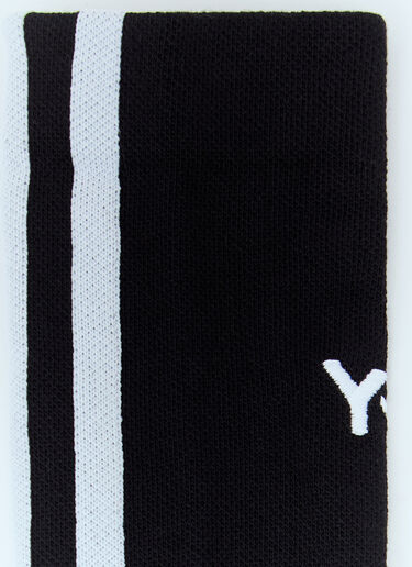 LN-CC® - Y-3: STRP Socks - Black Y-3 STRP Socks Black yyy0158022