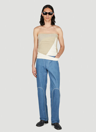 LN-CC® - Mainline:RUS/Fr.CA/DE: Contrast Piping Jeans - Blue Mainline:RUS/Fr.CA/DE Contrast Piping Jeans Blue mai0352001