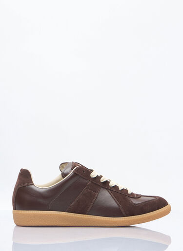 LN-CC® - Maison Margiela: Replica Sneakers - Brown Maison Margiela Replica Sneakers Brown mla0158013