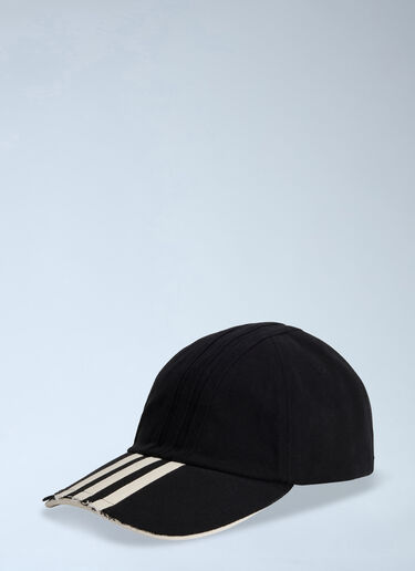 LN-CC® - Y-3: Logo Motif Baseball Cap - Black Y-3 Logo Motif Baseball Cap Black yyy0364009