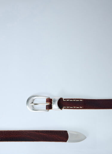 LN-CC® - Our Legacy: Leather Belt - Brown Our Legacy Leather Belt Brown our0164008