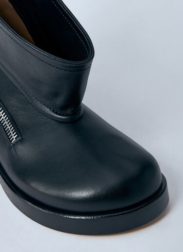 LN-CC® - JW Anderson: Leather Biker Boots - Black JW Anderson Leather Biker Boots Black jwa0260009