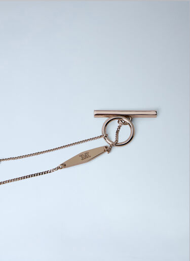 Max Mara Sculptural Wood Pendant Necklace Black max0264042