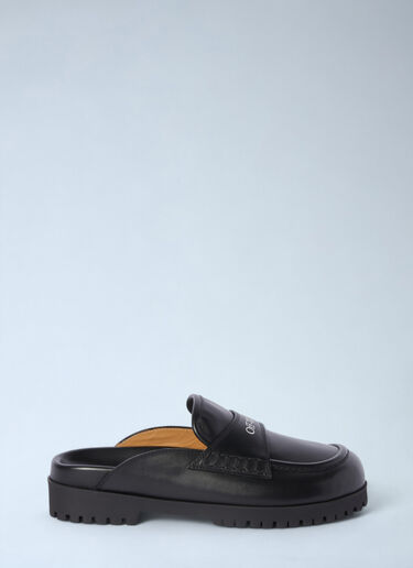 LN-CC® - Off-White: O Slip-On Loafers - Black Off-White O Slip-On Loafers Black ofw0260036