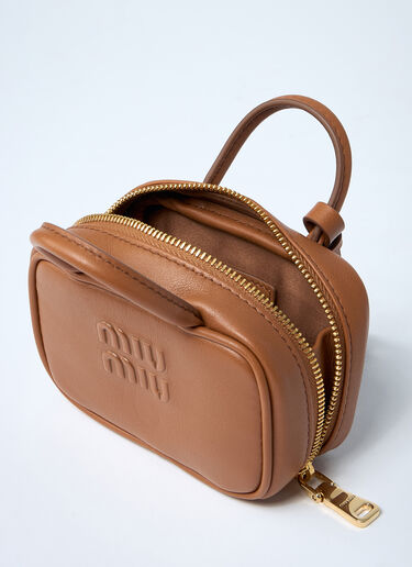 Miu Miu 마이크로 보 가죽 백  브라운 miu0262057