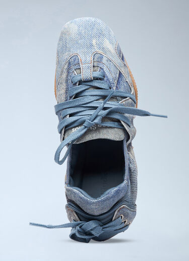 LN-CC® - Acne Studios: Lace-Up Leather Shoes - Blue Acne Studios Lace-Up Leather Shoes Blue acn0258015