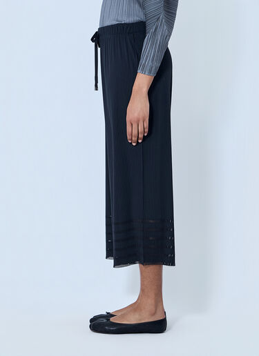 LN-CC® - Pleats Please Issey Miyake: Pleated Wide-Leg Trousers - Black Pleats Please Issey Miyake Pleated Wide-Leg Trousers Black plp0264011