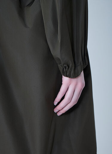 Max Mara 벨트 후드 코트 녹색 max0263203