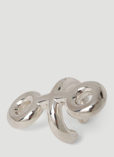 Charlotte CHESNAIS Binary Ear Cuff Silver ccn0350003