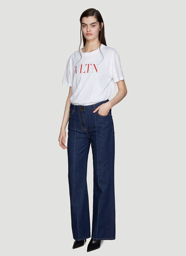 Valentino Logo T-Shirt White val0235007
