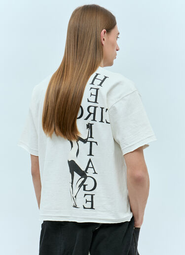 LN-CC® - HYSTERIC GLAMOUR x CIRCLE HERITAGE: Pin Up Girl T-Shirt - White HYSTERIC GLAMOUR x CIRCLE HERITAGE Pin Up Girl T-Shirt White hgc0155003