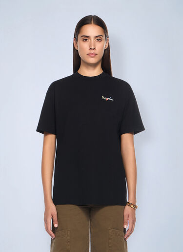 Off-White 箭牌玻璃花朵常规Logo T恤 黑色 ofw0262035