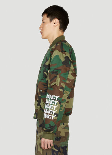 LN-CC® - Nancy: Camouflage Bomber Jacket - Green Nancy Camouflage Bomber Jacket Green ncy0153007