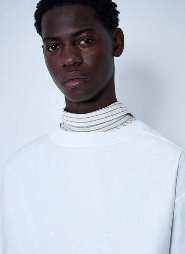LN-CC® - Maison Margiela: 短袖 T 恤 - 白色 Maison Margiela 短袖 T 恤 白色 mla0160001