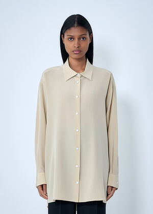 LN-CC® - The Row: Luka Shirt - Beige The Row Luka Shirt Beige row0263008