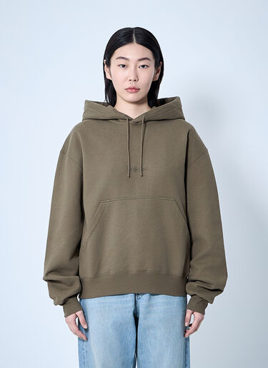 Saint Laurent 徽标图案连帽运动衫 米色 sla0259010