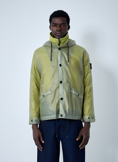LN-CC® - Stone Island: Translucent Parka Hooded Jacket - Yellow Stone Island Translucent Parka Hooded Jacket Yellow sto0162012