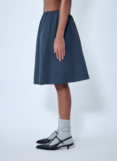 Miu Miu 밴딩 웨이스트 A라인 스커트 회색 miu0264006