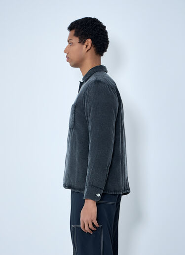 LN-CC® - NÒMARYTHM TEXTILE: Relaxed Button-Down Shirt - Black NÒMARYTHM TEXTILE Relaxed Button-Down Shirt Black nma0162004