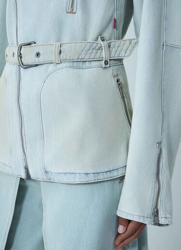 Kiko Kostadinov x Levi's 디스트레스트 카리나 벨트 재킷  화이트 kil0260002