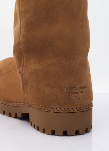 LN-CC® - Balenciaga: Alaska Faux-Fur High Boots - Beige Balenciaga Alaska Faux-Fur High Boots Beige bal0157037