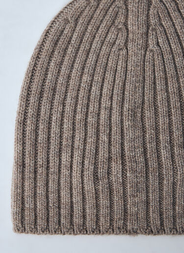 LN-CC® - Acne Studios: Logo Motif Beanie Hat - Grey Acne Studios Logo Motif Beanie Hat Grey acn0159030