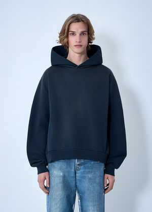 Acne Studios Logo Hooded Sweatshirt Navy acn0364037