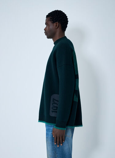 LN-CC® - Lacoste: Jacquard Knit Sweater - Black Lacoste Jacquard Knit Sweater Black lac0162014