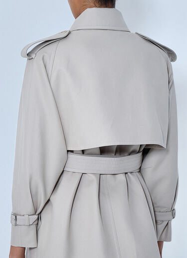 LN-CC® - Max Mara: Double-Breasted Trench Coat - Beige Max Mara Double-Breasted Trench Coat Beige max0264305