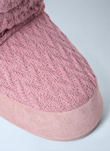 Moon Boot x GUEST IN RESIDENCE Icon Low Nolace Knit Boots Pink mbg0364002