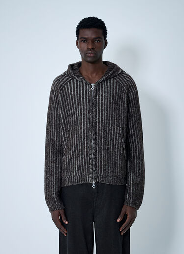 LN-CC® - Our Legacy: Level Hood Zip-Up Sweatshirt - Brown Our Legacy Level Hood Zip-Up Sweatshirt Brown our0163004
