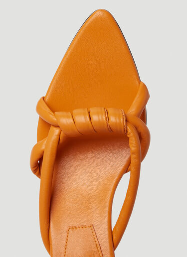 LN-CC® - Reike Nen: Noodle Knot Heeled Sandals - Orange Reike Nen Noodle Knot Heeled Sandals Orange rkn0249002