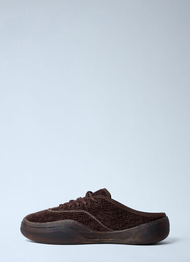 ERL Corduroy Camino Mule Sneakers Brown erl0162010