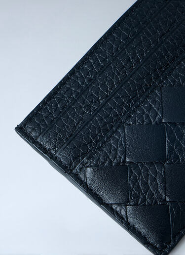 LN-CC® - Bottega Veneta: Intrecciato Leather Card Holder - Black Bottega Veneta Intrecciato Leather Card Holder Black bov0163009