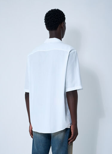 LN-CC® - Acne Studios: 徽标刺绣衬衫 - 白色 Acne Studios 徽标刺绣衬衫 白色 acn0161007