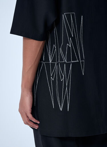 Moncler + Rick Owens グラフィック刺繍Tシャツ ブラック mcs0363019