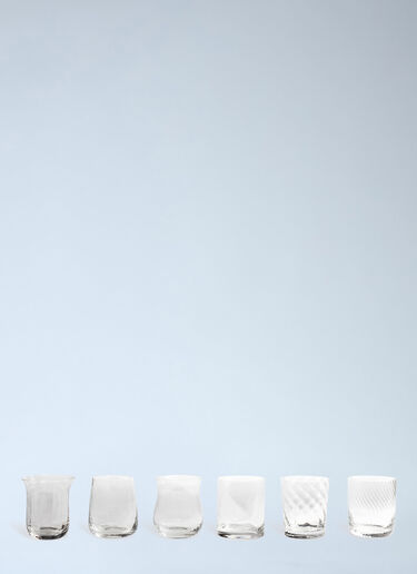 Bitossi Home Set Of Six Assorted Tumblers Clear wps0692589