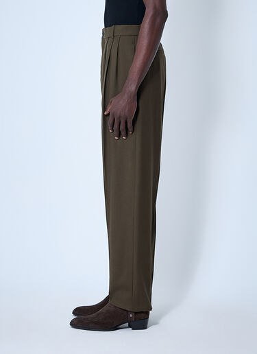 LN-CC® - Saint Laurent: Wool Tailored Pants - Beige Saint Laurent Wool Tailored Pants Beige sla0159006