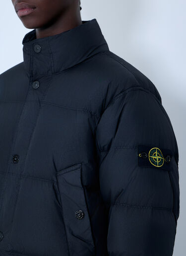 LN-CC® - Stone Island: Short Down Jacket - Black Stone Island Short Down Jacket Black sto0164010