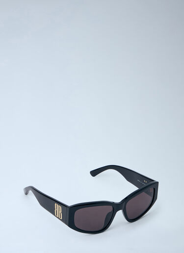 LN-CC® - Balenciaga: Nano D-Frame Sunglasses - Black Balenciaga Nano D-Frame Sunglasses Black bal0263055