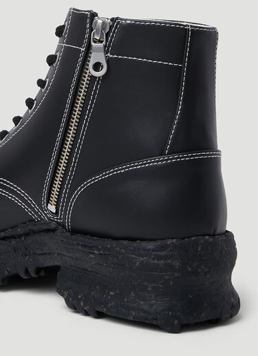 LN-CC® - Maison Mihara Yasuhiro: Vintage-Like Sole Boots - Black Maison Mihara Yasuhiro Vintage-Like Sole Boots Black mmy0153007