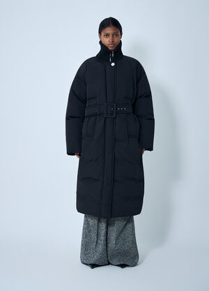 LN-CC® - Sportmax: Belted Quilted Coat - Black Sportmax Belted Quilted Coat Black spx0262021