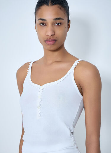 Jacquemus Ribbed Detail Camisole White jac0264021